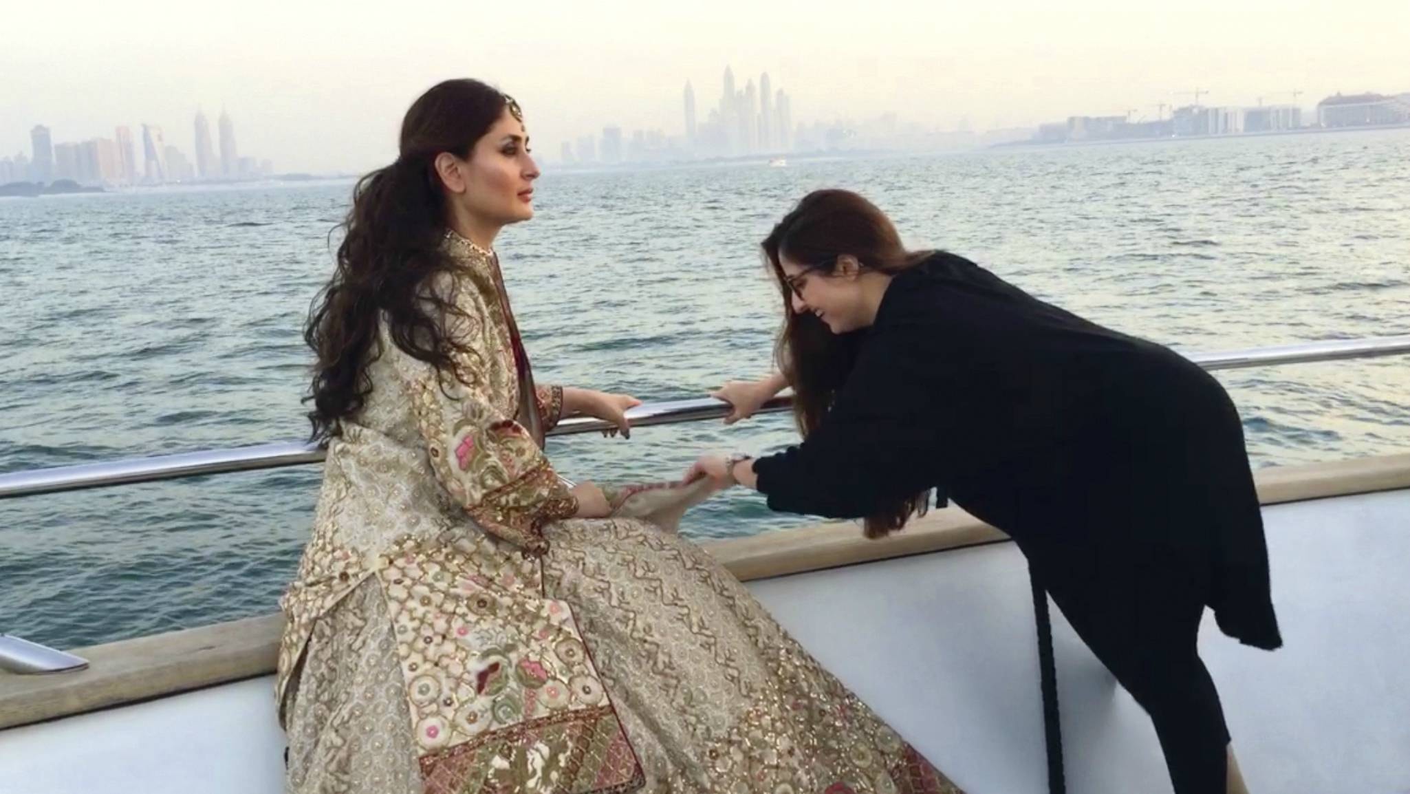 white christmas dresses Kareena Kapoor Kaftan Dress – Label DC main image 1