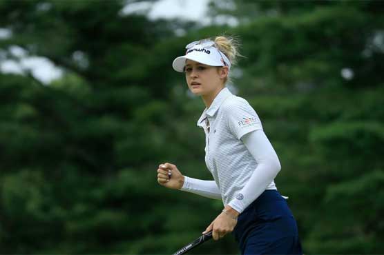 Nelly Korda leads after three rounds at the Marathon Classic