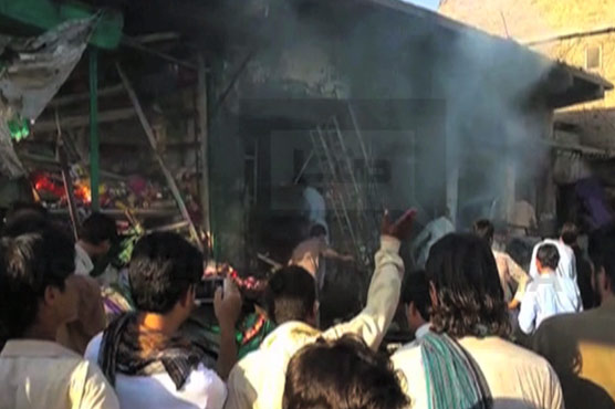 Twin blasts rock market in Pakistan's northwest, 15 killed Twin blasts rock market in Pakistan's northwest, 15 killed