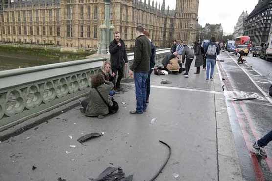Police 'stabbed', 'assailant' shot at UK parliament