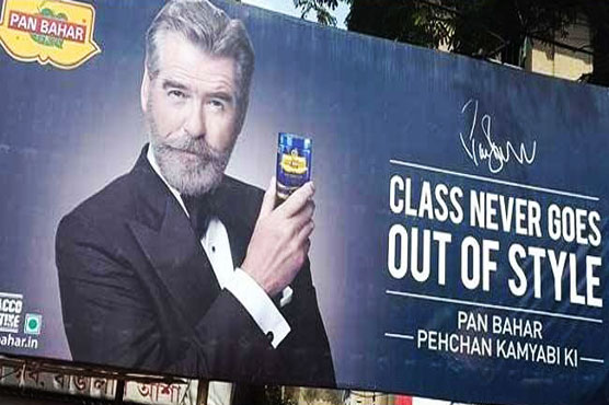 Delhi govt sends showcause to Pierce Brosnan over pan masala ad