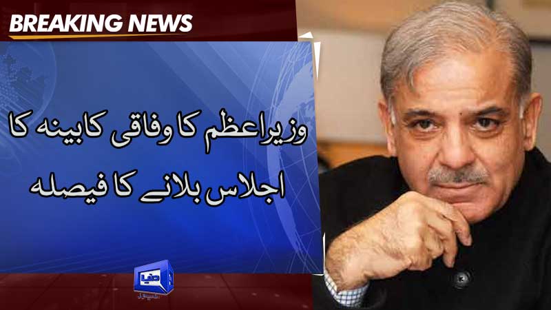  PM Shehbaz decides to call federal cabinet meeting 
