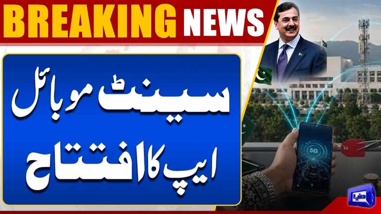 Senate Mobile App Launched  Major Digital Initiative by Pakistan Senate Breaking News  Dunya News