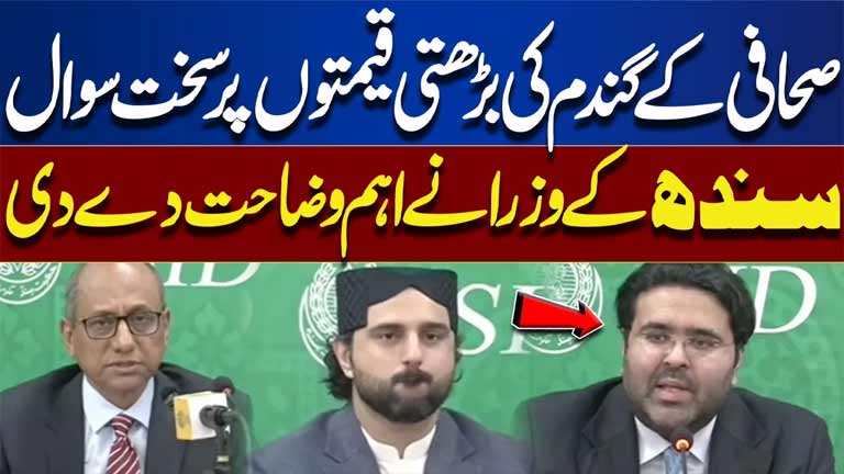 Journalist Questions Sindh Ministers Over Rising Wheat Prices  Dunya News