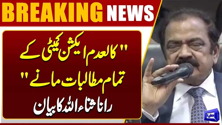 All Demands of the Banned Action Committee Have Been Accepted  Rana Sanaullah Statement