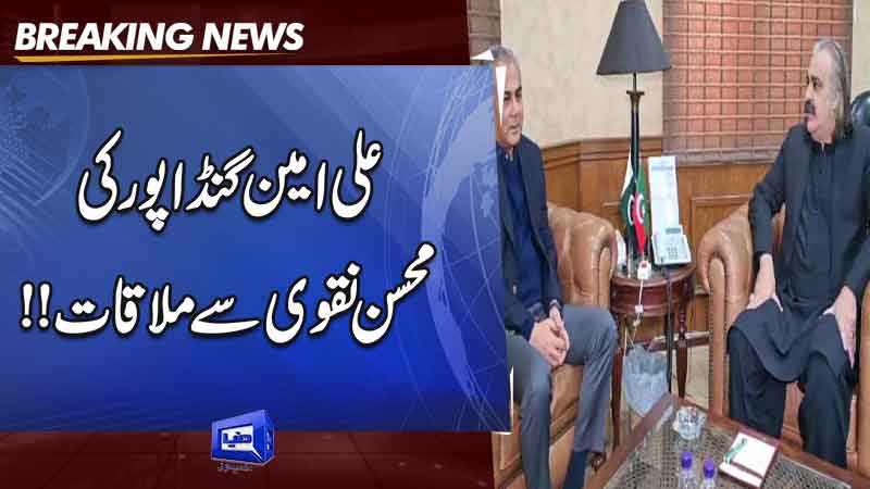  Naqvi meets KP CM Gandapur to discuss peace in Kurram