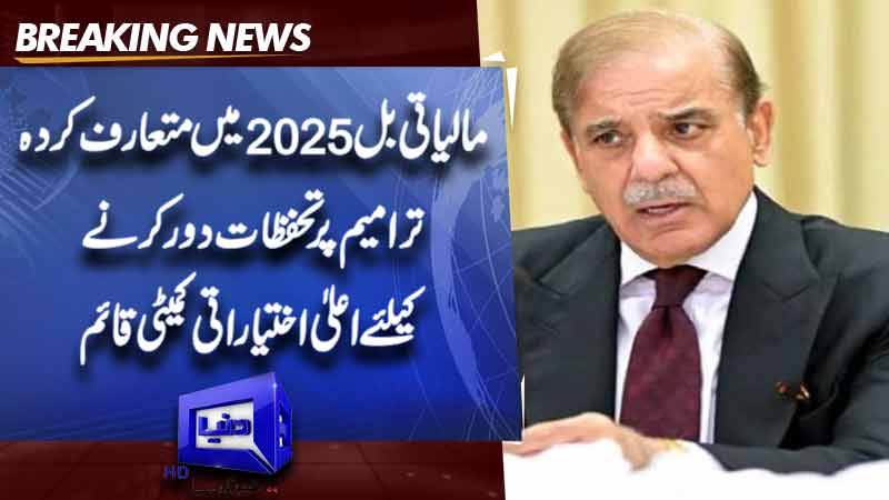  PM Shehbaz forms high-powered committee to address concerns over finance bill amendments