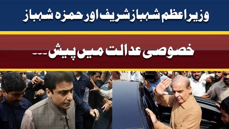 Money laundering case through sugar mills PM Shehbaz and Hamza appears in court