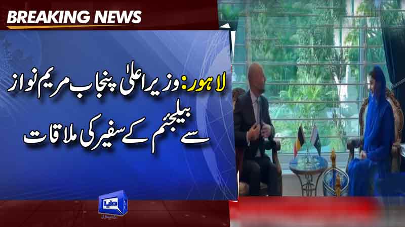  Belgium Ambassador meets Punjab CM Maryam Nawaz in Lahore