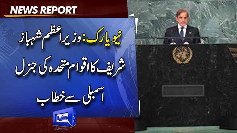 PM Shehbaz calls for immediate halt to Gaza bloodshed at UNGA address