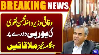  Mohsin Naqvi Meets Interior Ministers of Italy & Spain, Greek Migration Minister