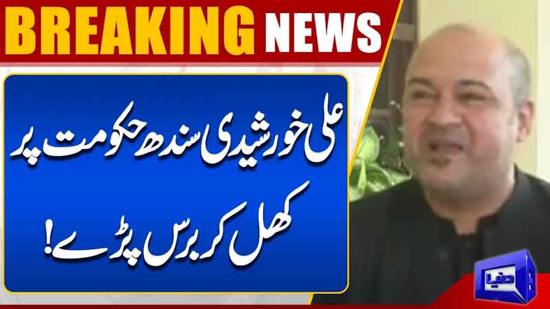 Ali Khurshidi Slams Sindh Government Over Key Issues  Breaking News  Dunya News