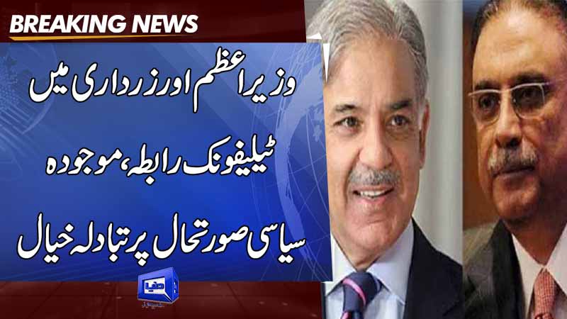  PM Shahbaz, Asif Zardari Discuss Country's political situation  