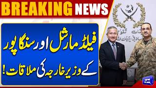 Field Marshal Meets Singapores Foreign Minister Key Diplomatic Meeting  Dunya News
