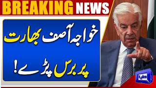 Khawaja Asifs Strong Warning to India  We Will Respond Like Last Year  Dunya News