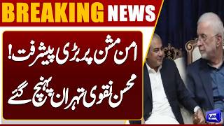 Interior Minister Mohsin Naqvi Arrives in Tehran on Regional Peace Mission  Dunya News
