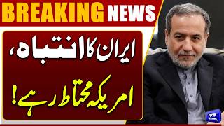 Iran-US Talks Update  Abbas Araghchi Warns Washington  Breaking News