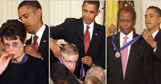 Obama awards 16 with Medal of Freedom 