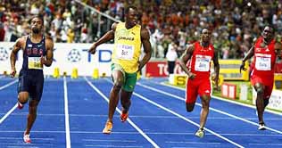 Bolt breaks own record in World Athletic Championship 