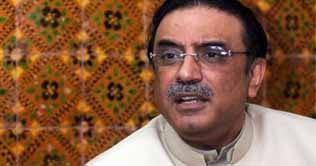 President Zardari reaches London on a three-day visit