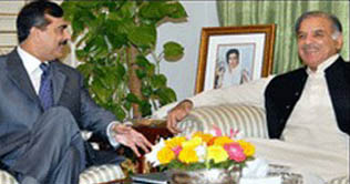 Shahbaz Sharif meets PM Gilani 