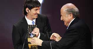 Messi wins Fifa World Player of the Year award