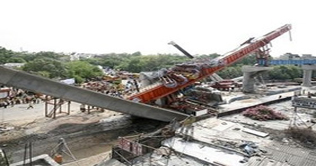  Metro flyover collapses in Delhi; 5 dead