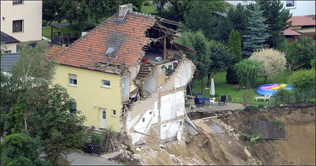 Mudslide swallows house in Germany, 3 missing