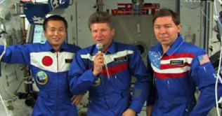 Space station crew doubles to six for first time