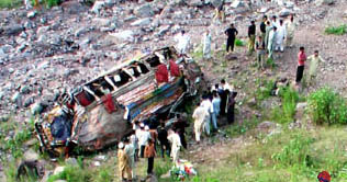 Azad Kashmir: 7 killed as jeep falls into deep ravine