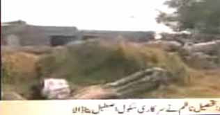 Hafiz Abad: Girls school converted into stable 