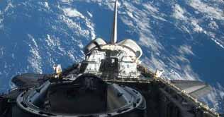 Shuttle arrives at space station