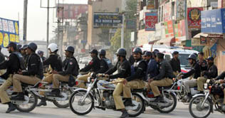 Lahore police seize pile of illegal weapons