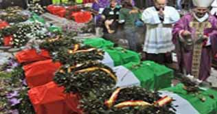 Italy holds nationwide funeral for mudslides victims 