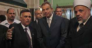 'You are a terrorist': protester lashes out at Tony Blair 