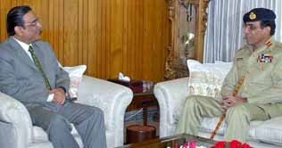 Gilani, Kayani meet President, discuss political, security situation