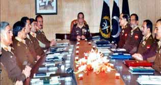 Kayani chairs Corps Commander meeting in Rawalpindi 