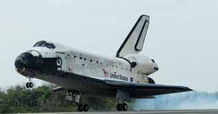 Space shuttle Discovery lands in California
