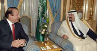 Nawaz Sharif calls on Saudi King Abdullah 