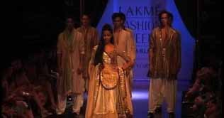 Bridal dresses showcased on ramp 