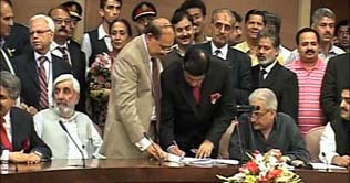 CRC members sign 18th Amendment draft