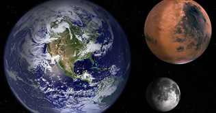 Study shows more evidence of water on Moon and Mars