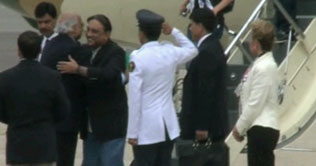 President Asif Ali Zardari arrives in London for a 5 day visit