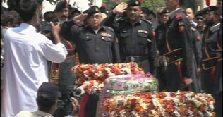 Martyred FC chief Safwat laid to rest in Peshawar