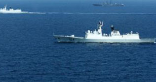 China kicks off naval drills