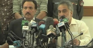  Rehman, Zulfiqar vow to restore peace in Karachi