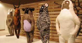 Stuffed animals exhibition highlight abuse