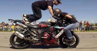 Unique motorcyclists attract people in UK