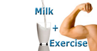 Research recommends milk with tough work outs