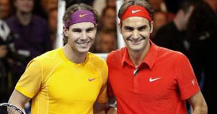 Federer beats Nadal in a charity match in Switzerland